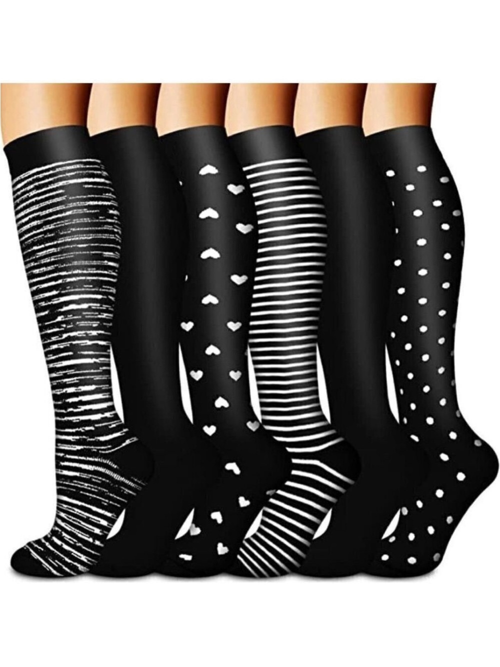 🆕🧦 Copper Infused Luxury Knee High Compression Socks Warm Long Stockings NWT🧦